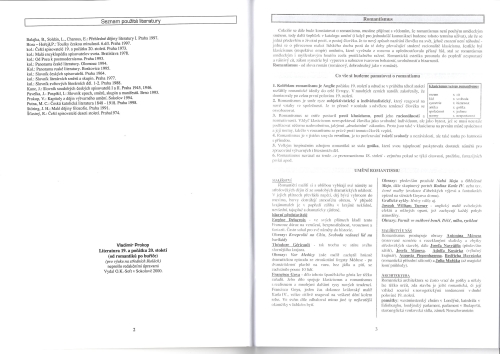 Literatura 19. a počátku 20. století (od romantiků po buřiče) ukázka